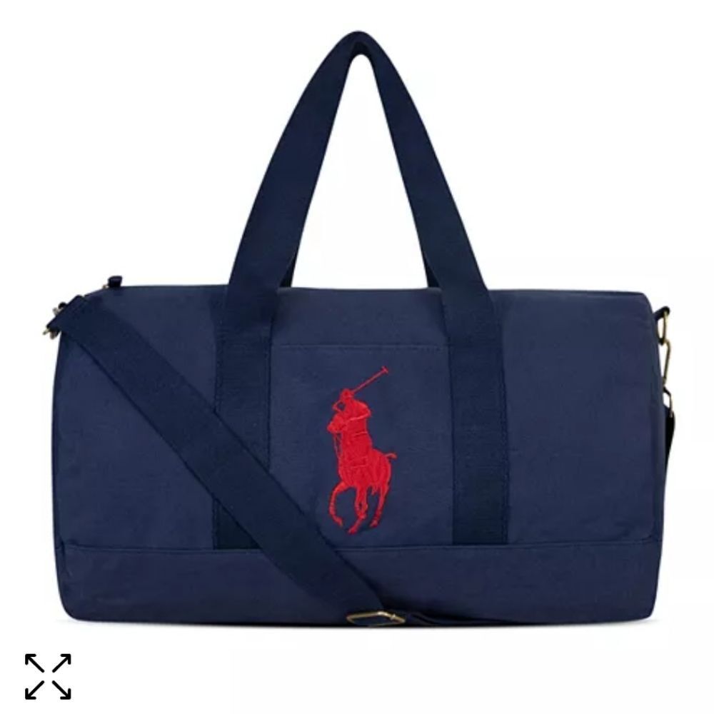 Polo duffle bag with shoulder strap